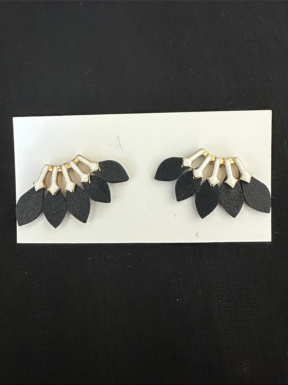 Stella and Dot Pierced Feather Stud Earrings